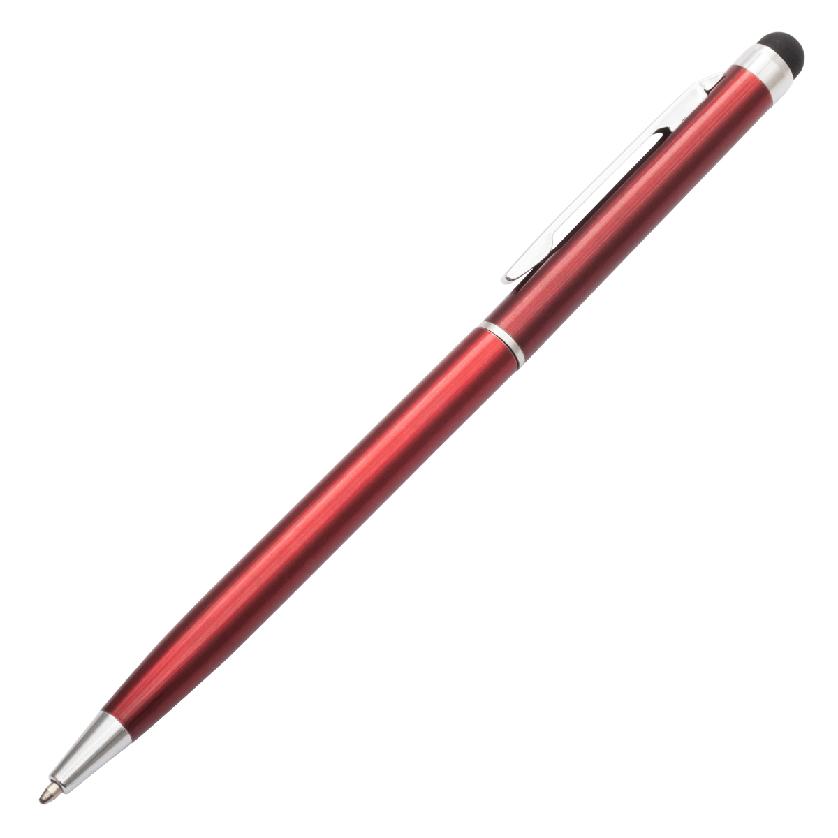 R73408.08 - Długopis aluminiowy Touch Tip, czerwony