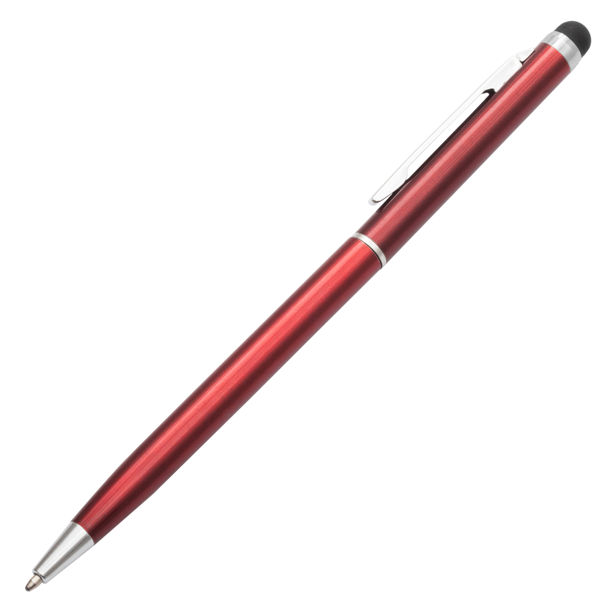 R73408.08 - Długopis aluminiowy Touch Tip, czerwony