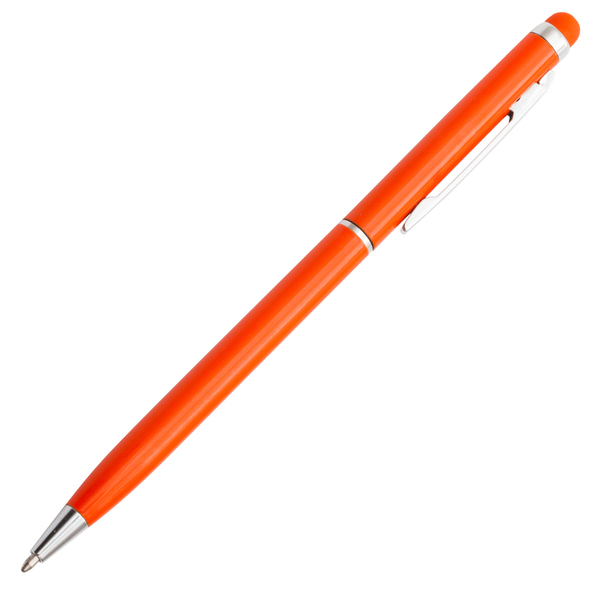 R73408.15 - Długopis aluminiowy Touch Tip, pomarańczowy
