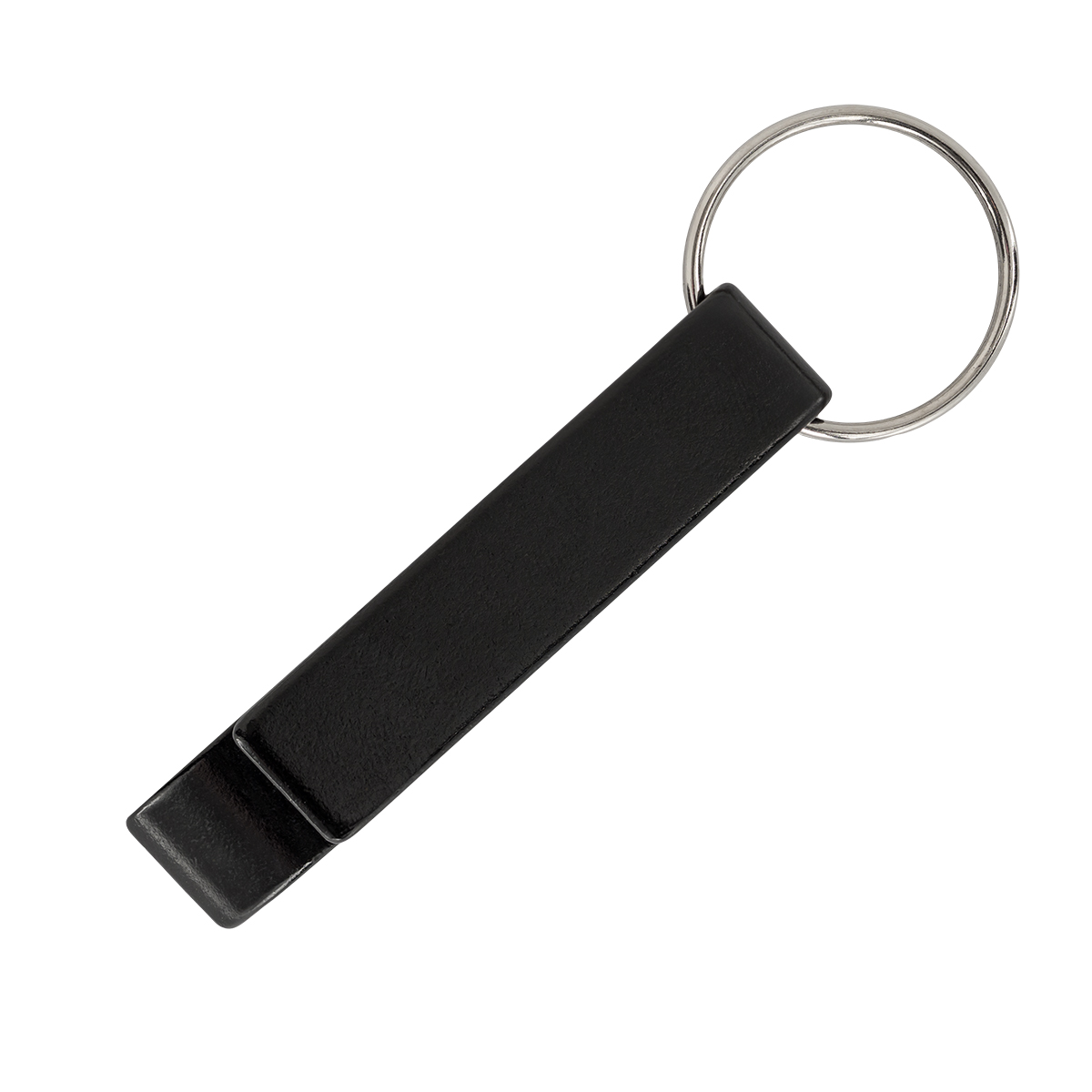 R73720.02 - Aluminiowy brelok - otwieracz, czarny