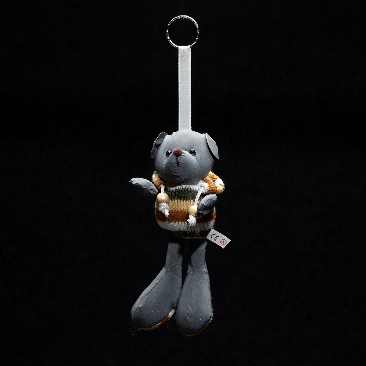 R73840 - Brelok Teddy, szary