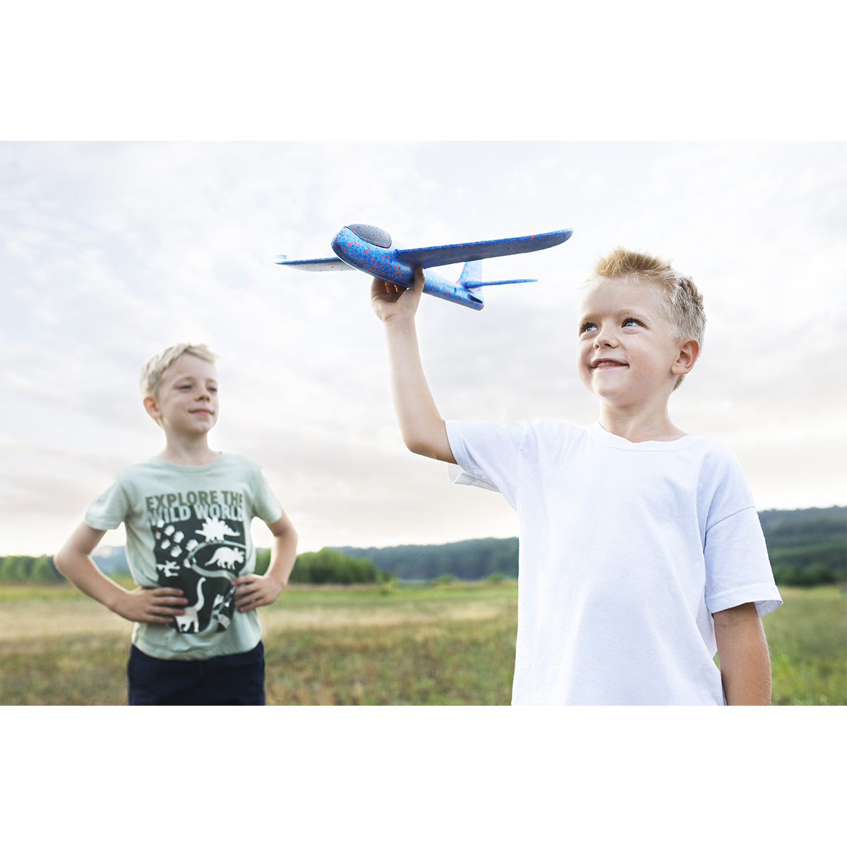 R74034.04 - Samolot rzutka Glider, niebieski