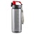 Bidon Feelsogood 700 ml, czerwony/szary
