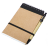 Notes Kraft z długopisem, czarny/beżowy
