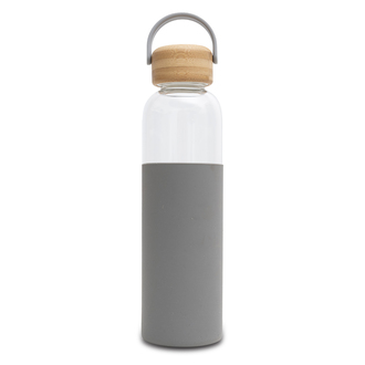 R08272 - Szklana butelka Refresh 560 ml, szary 