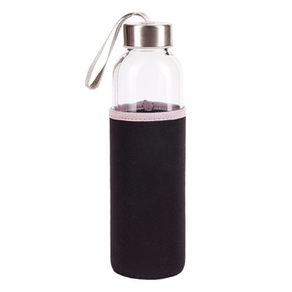 R08276 - Szklana butelka Vim 500 ml, czarny 