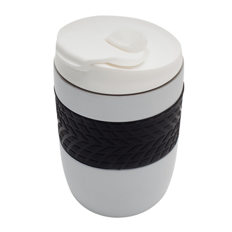 R08317 - Kubek termiczny Offroader 200 ml, złamana biel - druga jakość