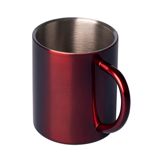 R08490 - Kubek stalowy Stalwart 300 ml, czerwony 