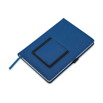 R64248 - Notes z kieszonką na telefon Eibar, granatowy 