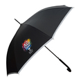 R07951.02 - Parasol z taśmą odblaskową Refu, czarny