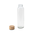 R08261.10 - Szklana butelka Aqua Madera 500 ml, brązowy/transparentny