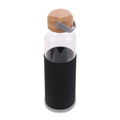 R08272.02 - Szklana butelka Refresh 560 ml, czarny