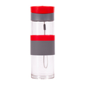 R08290.08 - Szklana butelka Top Form 440 ml, czerwony