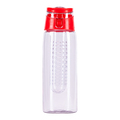 R08313.08 - Bidon Frutello 700 ml, czerwony/transparentny