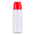 R08313.08 - Bidon Frutello 700 ml, czerwony/transparentny