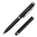 R35423.02 - Długopis ze wskaźnikiem laserowym Supreme – 4 w 1, czarny