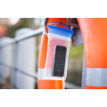 R64327 - Wodoodporny pokrowiec na telefon Crystal, transparentny/niebieski