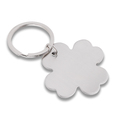 R73191 - Brelok metalowy 4-leaf clover, srebrny