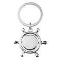 R73213 - Brelok metalowy Steering Wheel, srebrny