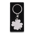R73216 - Brelok metalowy Clover, srebrny