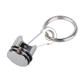 R73225 - Brelok metalowy Piston, srebrny