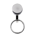R73225 - Brelok metalowy Piston, srebrny