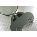 R73287 - Brelok metalowy Auto, srebrny