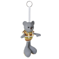 R73840 - Brelok Teddy, szary